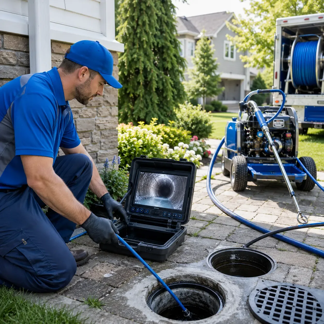 Outdoor drain cleaning professionals serving Fries, VA