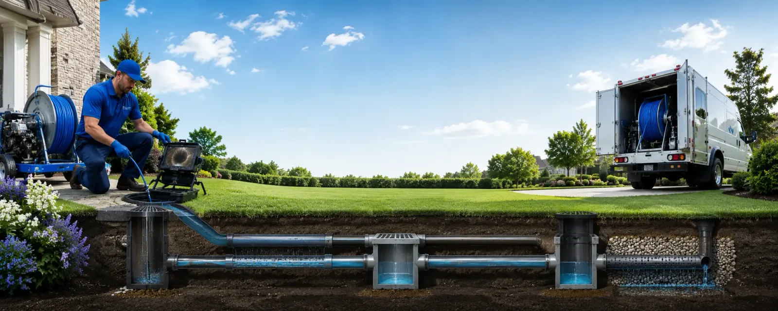 Outdoor drain cleaning information for Fries, VA